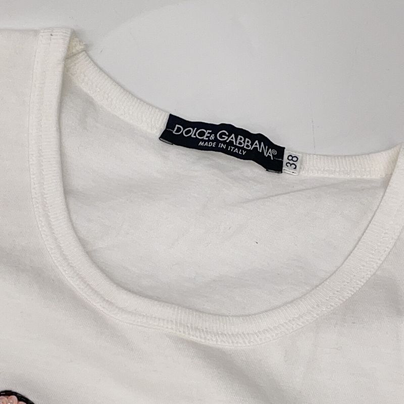 Dolce & Gabbana Tjfe White Cotton Digi Duck Tank Top 38