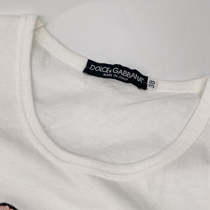 Dolce & Gabbana Tjfe White Cotton Digi Duck Tank Top 38