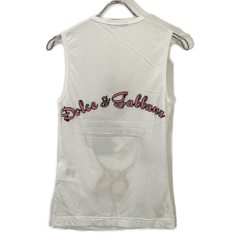 Dolce & Gabbana Tjfe White Cotton Digi Duck Tank Top 38