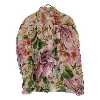 Dolce & Gabbana Floral Print Silk Oversize Shirt 42