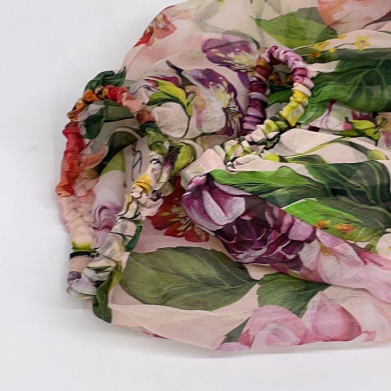 Dolce & Gabbana Floral Print Silk Oversize Shirt 42