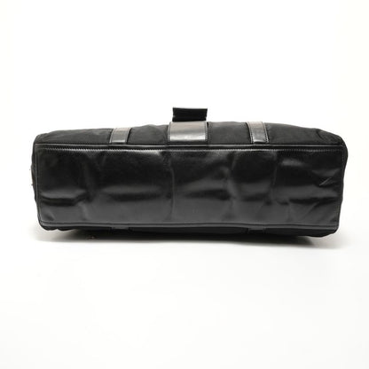 Prada Shoulder Bag Nylon Leather Triangle Logo Buckle