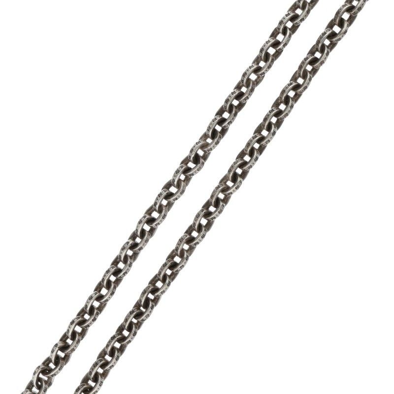 Chrome Hearts Paper Chain 18 Silver Necklace