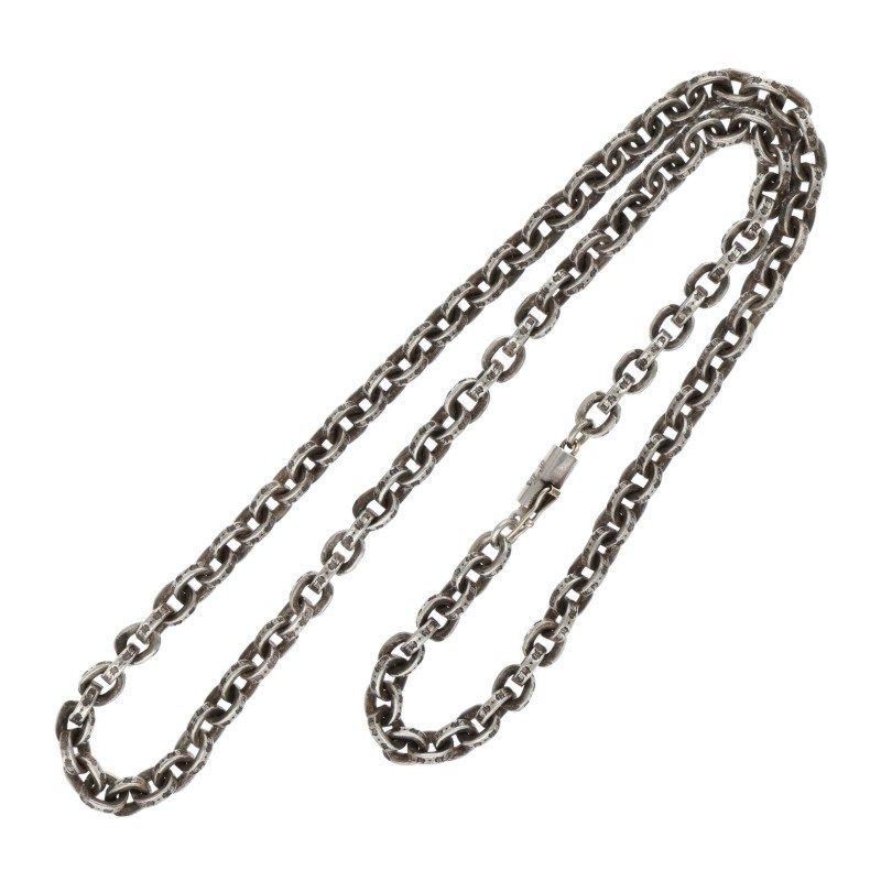 Chrome Hearts Paper Chain 18 Silver Necklace