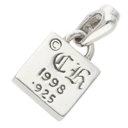 Chrome Hearts Framed Heart Charm Silver Necklace Top