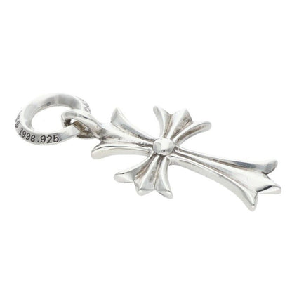 Chrome Hearts Tiny CH Cross Charm Silver Necklace Top