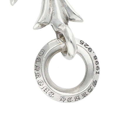 Chrome Hearts Tiny CH Cross Charm Silver Necklace Top
