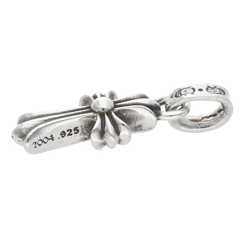 Chrome Hearts Crs Bbyfat Baby Fat Charm Silver Necklace Top