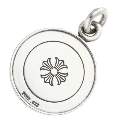 Chrome Hearts Chrm Angl Mdl Angel Medal Charm V1 Silver Necklace Top