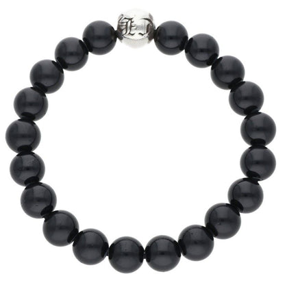 Chrome Hearts Bead Bracelet Black Tourmaline