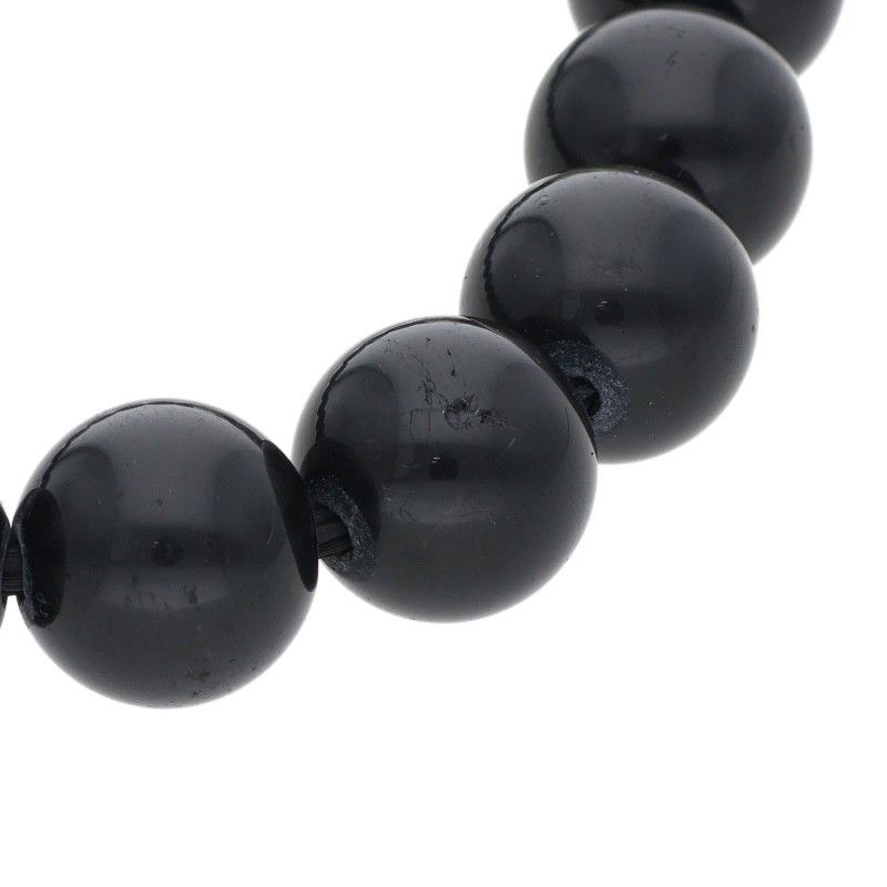 Chrome Hearts Bead Bracelet Black Tourmaline