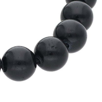 Chrome Hearts Bead Bracelet Black Tourmaline