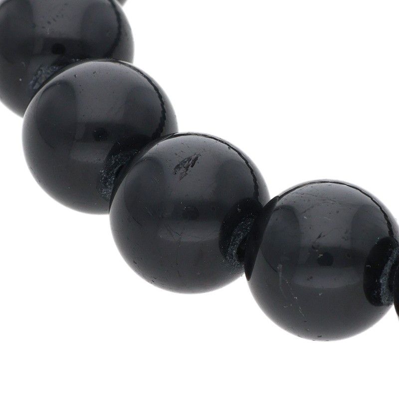 Chrome Hearts Bead Bracelet Black Tourmaline