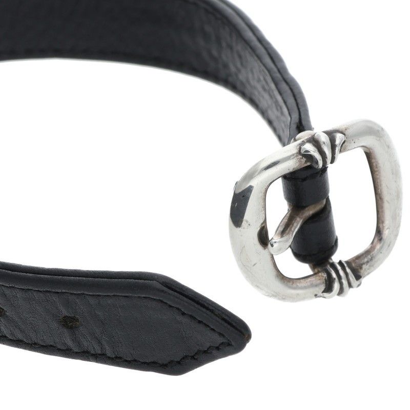 Chrome Hearts Gunslinger Crossball Leather Bracelet 11