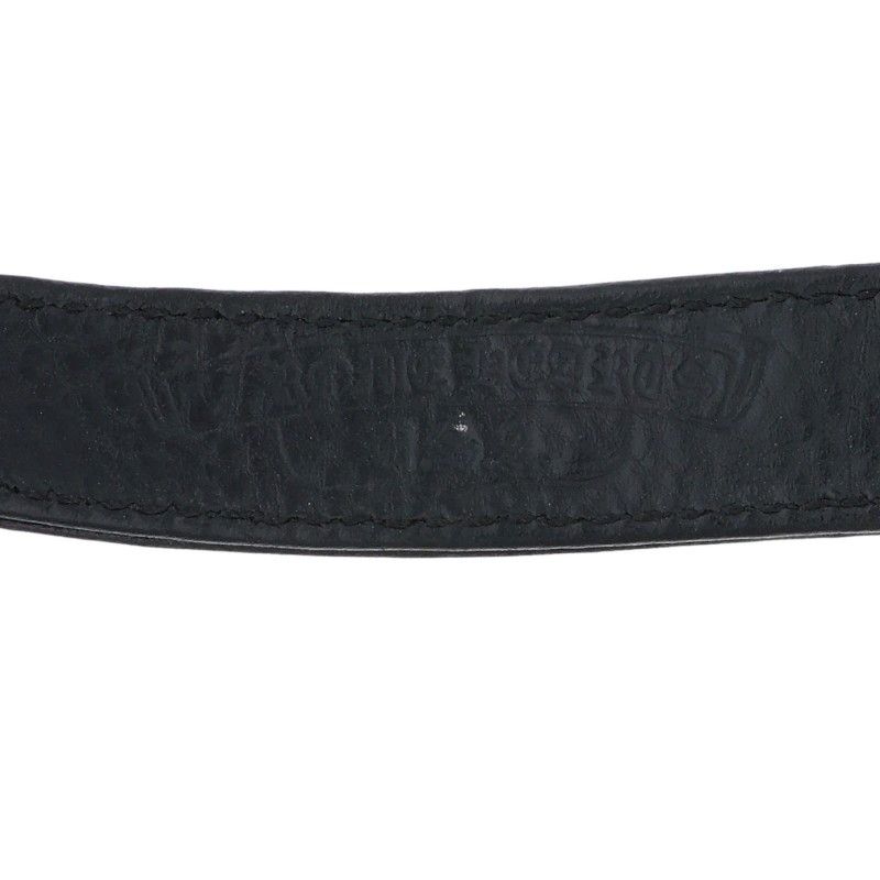 Chrome Hearts Gunslinger Crossball Leather Bracelet 11