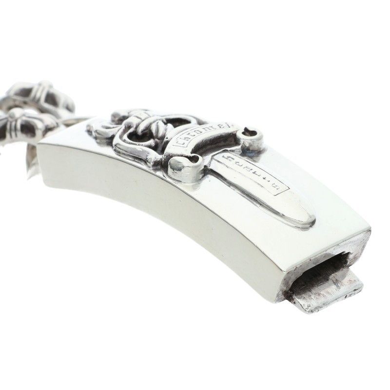 Chrome Hearts ID Dagger ID Fancy Link Silver Bracelet