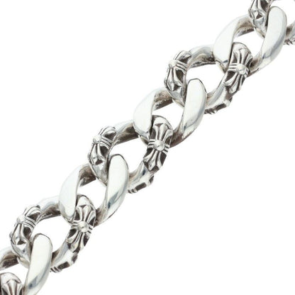 Chrome Hearts ID Dagger ID Fancy Link Silver Bracelet