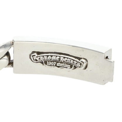 Chrome Hearts ID Floral Crs Cross ID Classic Silver Bracelet