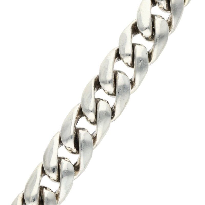 Chrome Hearts ID Floral Crs Cross ID Classic Silver Bracelet