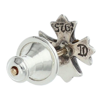 Chrome Hearts No2 CH Pls CH Plus Stud Silver Earrings