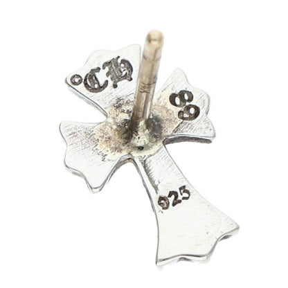 Chrome Hearts No2 CH Crs Dia CH Cross Stud Silver Earrings