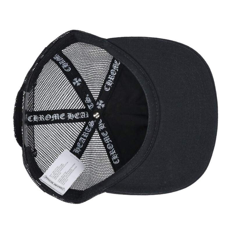 Chrome Hearts Trucker Cap 3 Cemetery Leather Patch Mesh Cap Hat