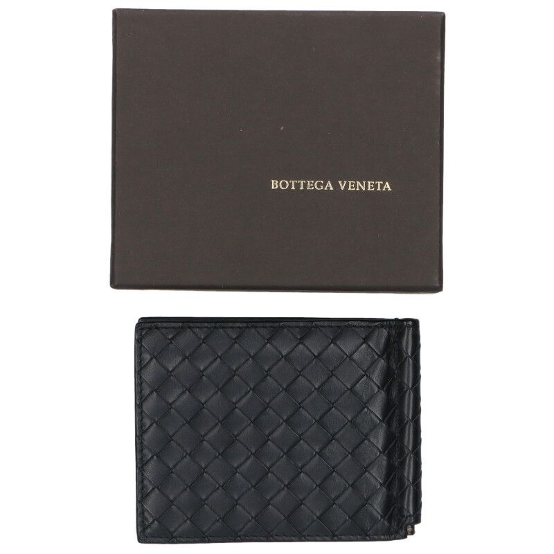 Bottega Veneta Intrecciato Leather Wallet with Money Clip