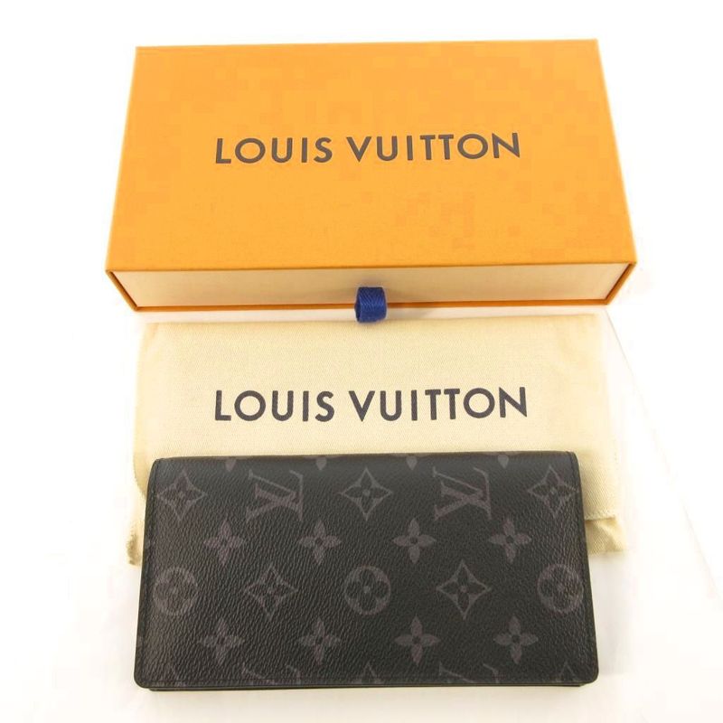 Louis Vuitton Portefeuille Brother Monogram Eclipse Wallet Bifold Black