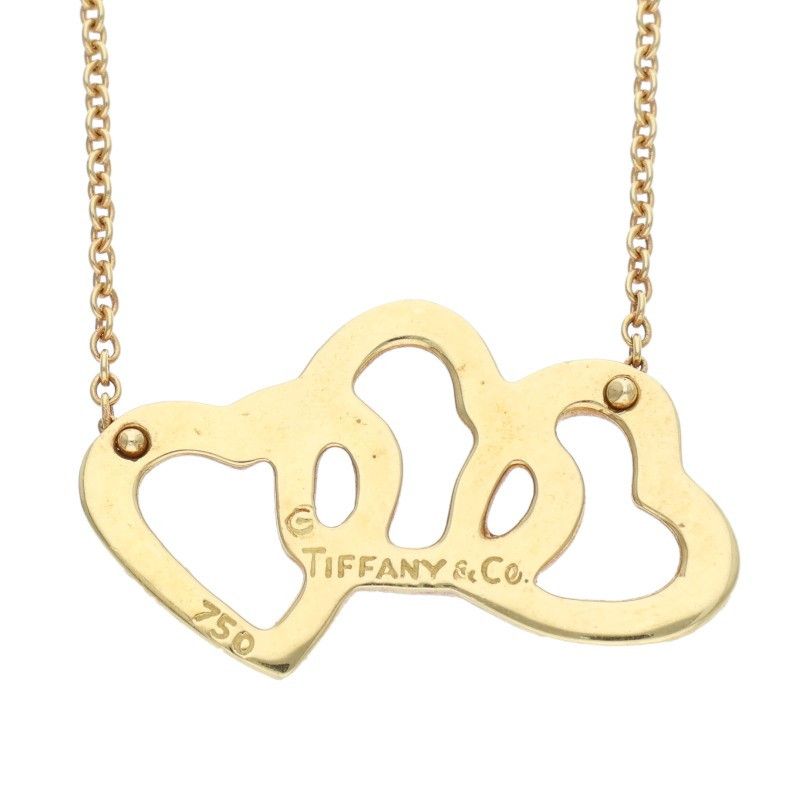Tiffany & Co 18k Yellow Gold Triple Open Necklace