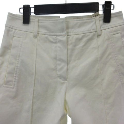 Hermes Wide Pants Cotton Stretch White 36
