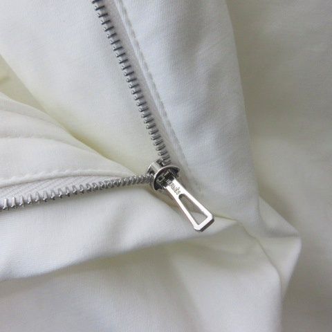 Hermes Wide Pants Cotton Stretch White 36