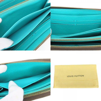 Louis Vuitton Wallet Zippy Monogram Turcoise Brown