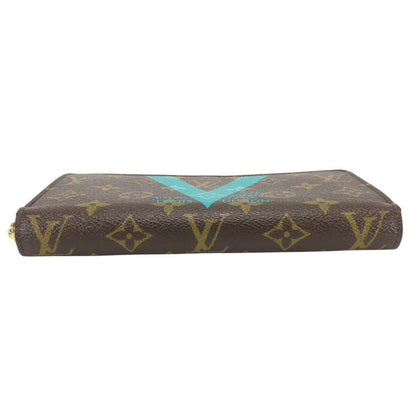 Louis Vuitton Wallet Zippy Monogram Turcoise Brown