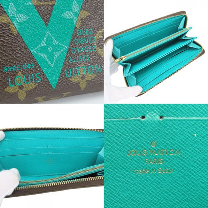 Louis Vuitton Wallet Zippy Monogram Turcoise Brown