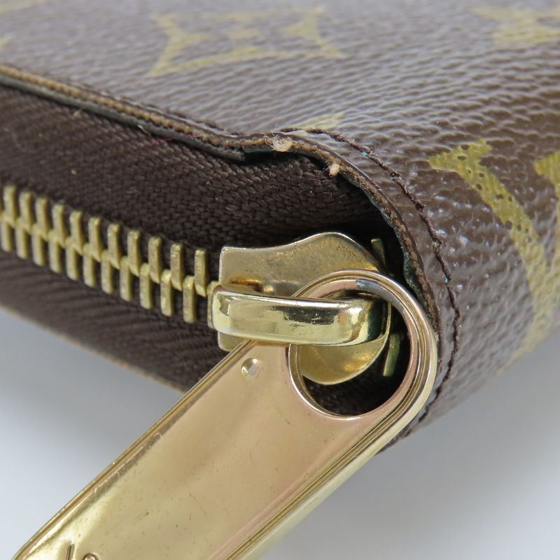 Louis Vuitton Wallet Zippy Monogram Turcoise Brown