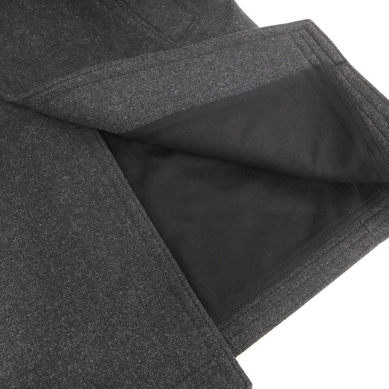 Prada Wool Cross Scot Gray 44 Coat