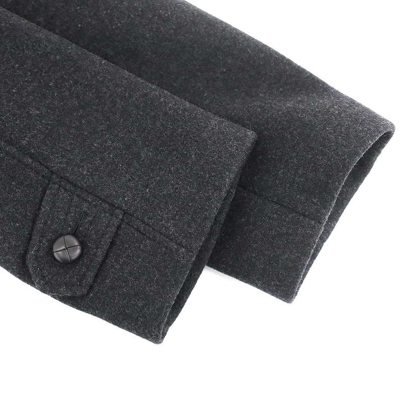 Prada Wool Cross Scot Gray 44 Coat