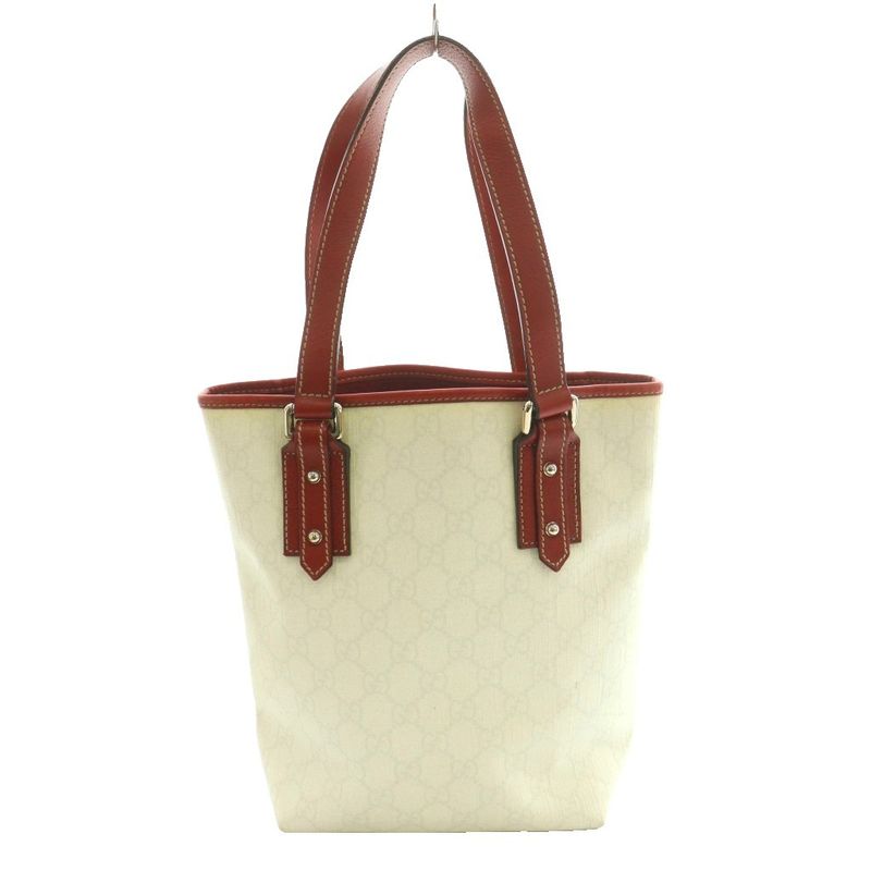 Gucci GG Canvas Love Tote Hand Off White Red SS