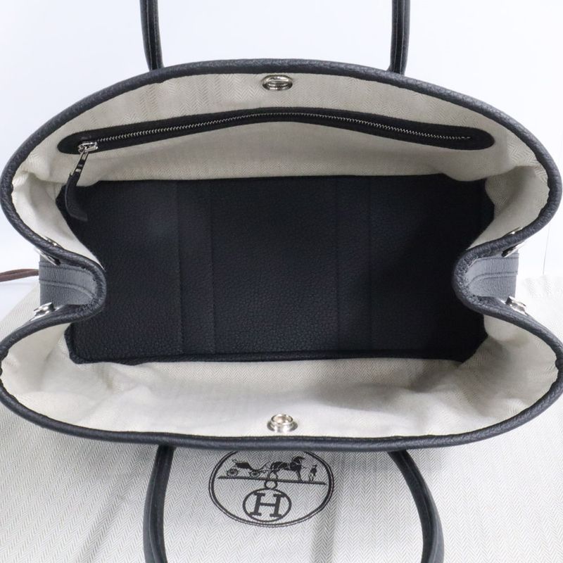 Hermes Garden Party 30 Negonda Manufactured Black Tote Handbag Female