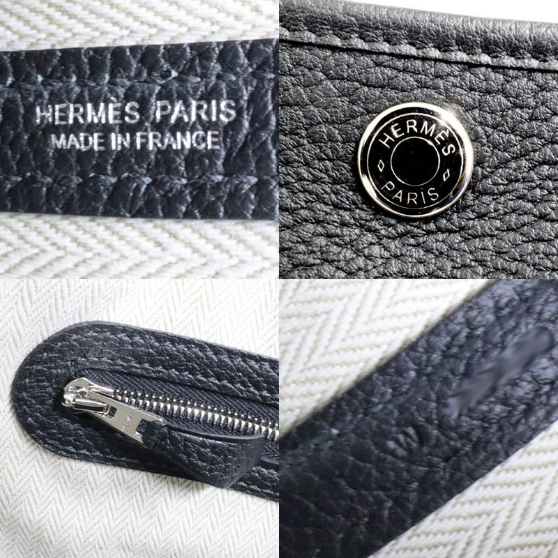 Hermes Garden Party 30 Negonda Manufactured Black Tote Handbag Female