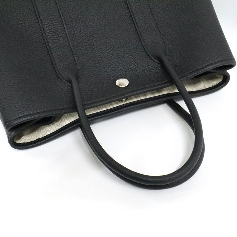 Hermes Garden Party 30 Negonda Manufactured Black Tote Handbag Female