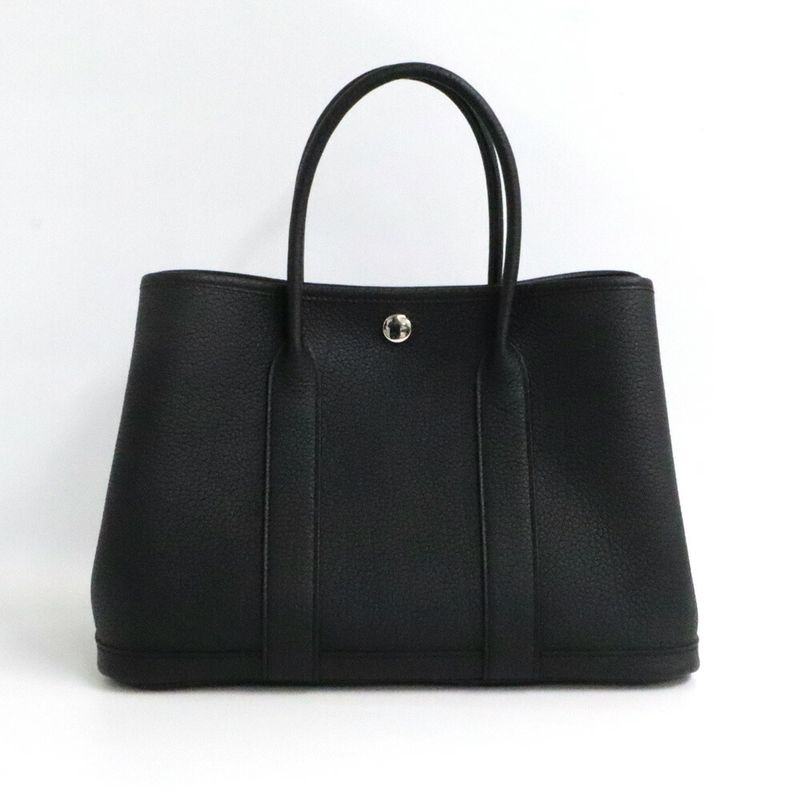 Hermes Garden Party 30 Negonda Manufactured Black Tote Handbag Female