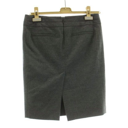 Gucci Tight Skirt Mini Horsebit Wool Cashmere Blend 38 Gray KU