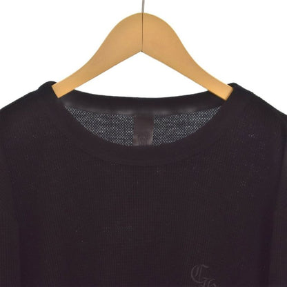 Chrome Hearts Not CH Logo Embroidery Thermal Knit Long Sleeve Top Waffle Long