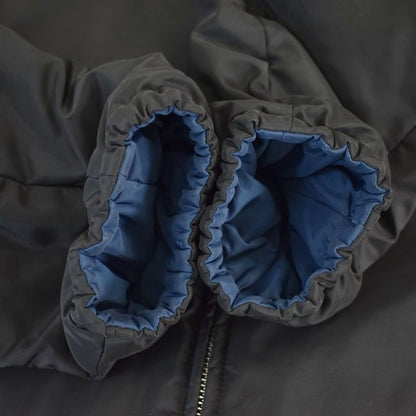 Prada Triangle Plate Logo Jacket Reversible 52 Black Blue