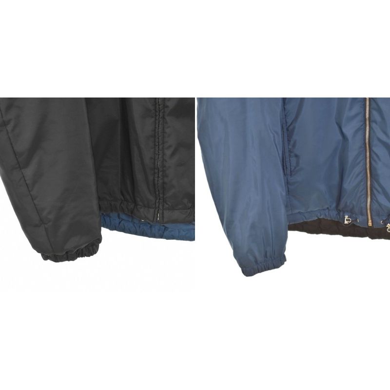 Prada Triangle Plate Logo Jacket Reversible 52 Black Blue
