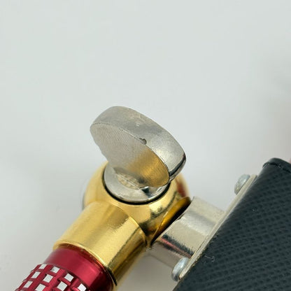 Prada Robot Motif Bag Charm Key Ring Key Holder Bag Leather Red Black Multicolor