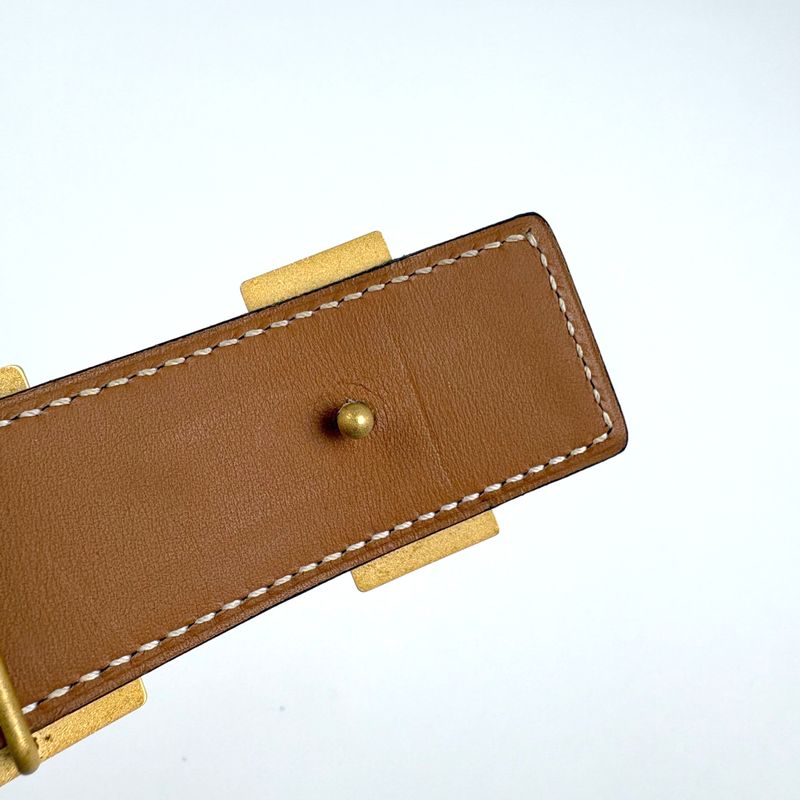 Hermes Constance Reversible Belt Leather Black