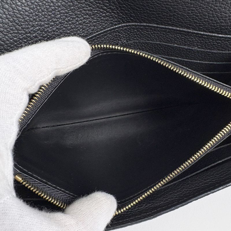 Louis Vuitton Portefeuille Sarah Bicolor Bifold Wallet Monogram Empreinte Noir