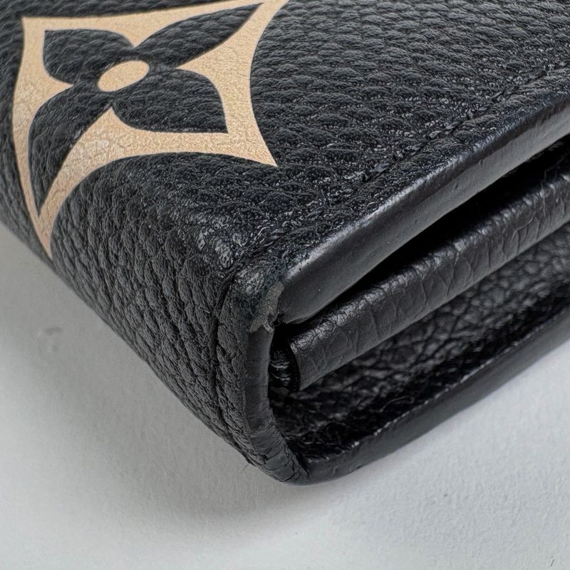 Louis Vuitton Portefeuille Sarah Bicolor Bifold Wallet Monogram Empreinte Noir